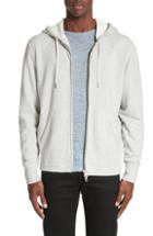 Men's Rag & Bone Standard Issue Zip Hoodie, Size - Grey