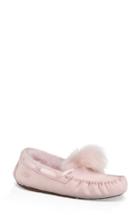 Women's Ugg Dakota Genuine Shearling Pompom Slipper M - Pink