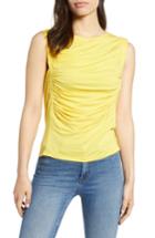 Women's Bobeau Cinched Sleeveless Knit Top - Yellow