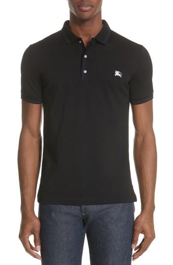 Men's Burberry Kenforth Polo - Black