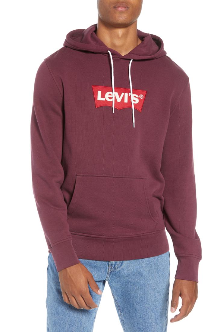 Men's Levi's Logo Hoodie - Purple