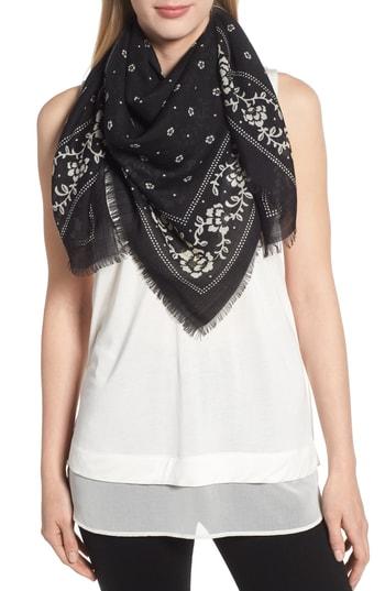 Women's Kate Spade New York Wool Bandana, Size - Black
