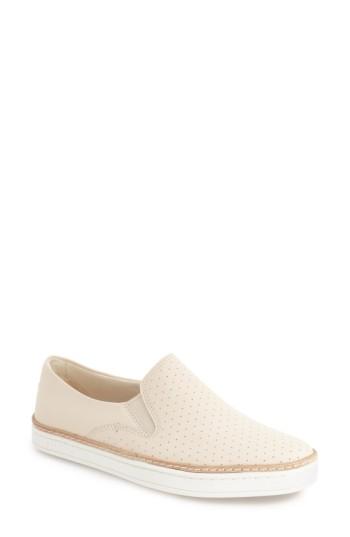 Women's Ugg 'keile' Perforated Sneaker M - White