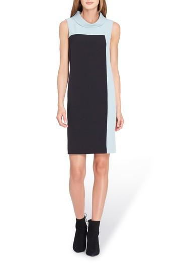 Women's Tahari Mock Neck Colorblock Shift Dress