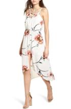 Women's Row A Floral High/low Dress - Ivory