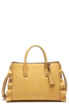 Sole Society Faux Leather Satchel - Yellow