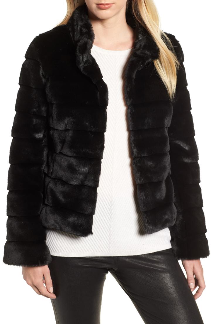 Women's Kristen Blake Faux Fur Quilted Jacket