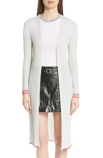 Women's Rag & Bone Flora Metallic Cardigan - Grey