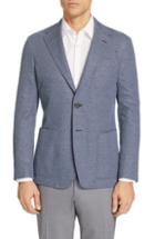 Men's Canali Classic Fit Cotton Blend Sport Coat Us / 48 Eu R - Blue