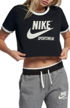 Women's Nike Sportswear Crop Top - Black