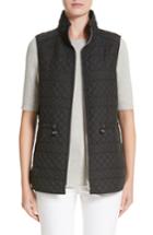 Women's Lafayette 148 New York Ginny Reversible Vest - Black