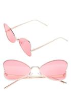Women's Sunnyside La 56mm Heart Sunglasses -