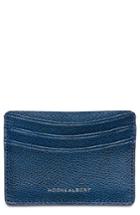 Men's Hook + Albert Leather Card Case - Blue