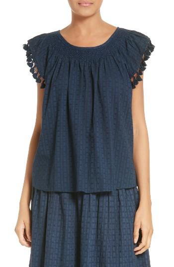 Women's The Great. The Tassel Flutter Top