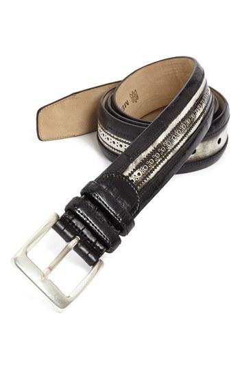 Men's Mezlan 'shade' Crocodile Belt