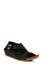 Women's Spring Step Lorelle Flat .5-6us / 36eu - Black