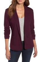 Women's Caslon Two Pocket Knit Blazer - Purple