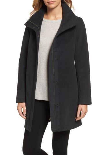 Women's Pendleton Campbell Waterproof Boiled Wool Coat - Grey