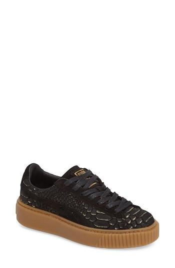 Women's Puma Exotic Skin Platform Sneaker