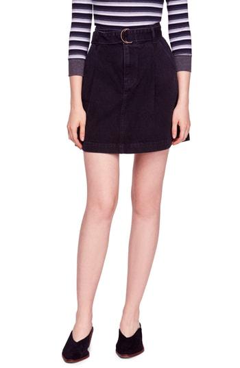 Women's Free People Jade Belted Skirt - Black