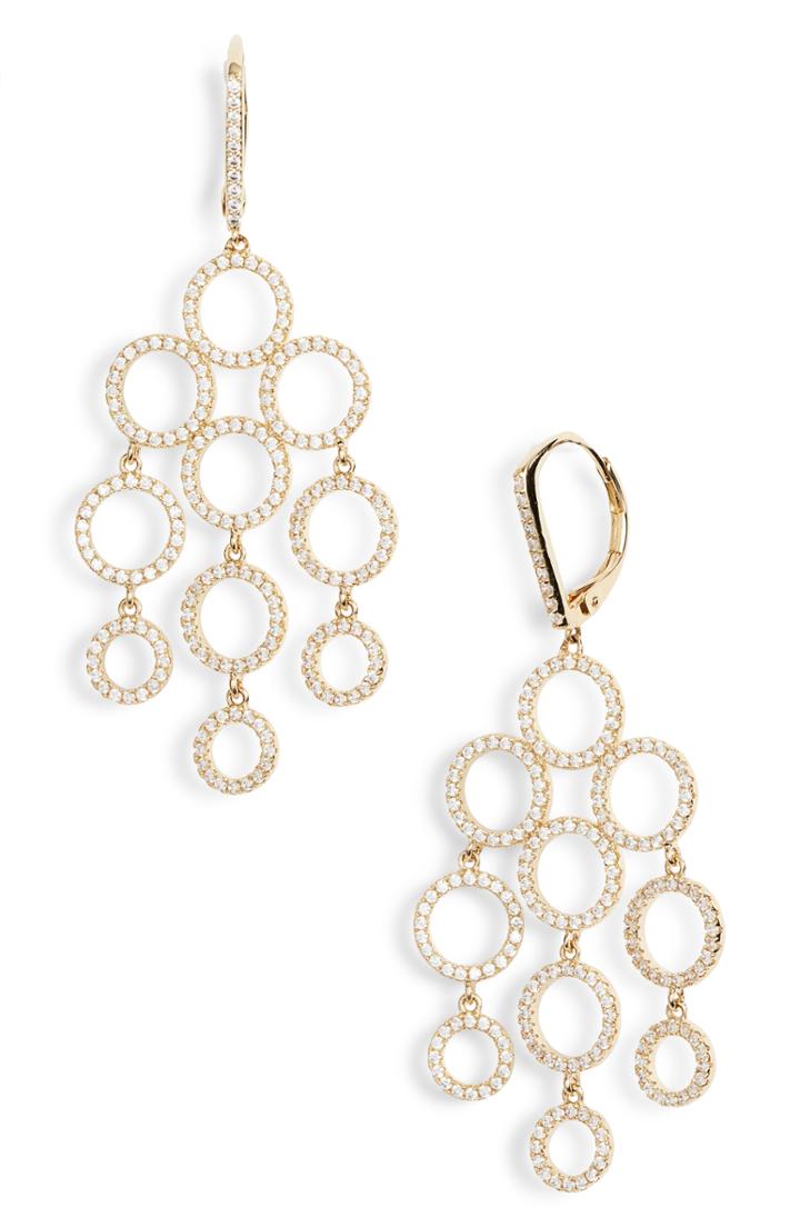 Women's Nordstrom Cubic Zirconia Chandelier Earrings