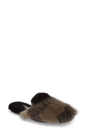 Women's Free People Hideaway Faux Fur Mule -6.5us / 36eu - Grey