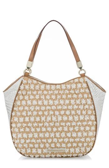 Brahmin Bora Marianna Leather Tote - White