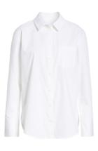 Women's Treasure & Bond Boyfriend Oxford Shirt, Size - White