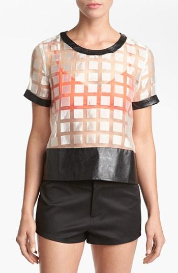 Astr Sheer Tee Whtie/