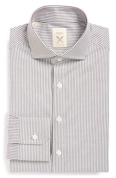 Men's Strong Suit 'elan' Trim Fit Stripe Dress Shirt