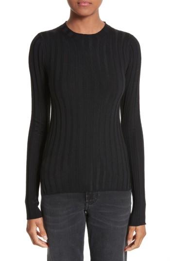 Women's Acne Studios Carina Fitted Crewneck Sweater