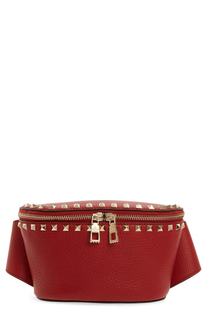 Valentino Garavani Rockstud Belt Bag - Red