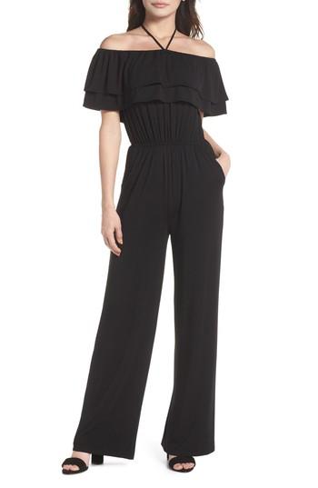 Women's Bb Dakota Aryes Halter Jumpsuit - Black