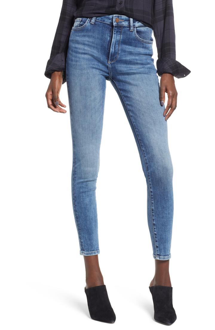 Women's Dl1961 Farrow High Waist Ankle Skinny Jeans - Blue
