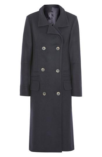 Women's Topshop Unique Double Breasted Coat Us (fits Like 0) - Blue
