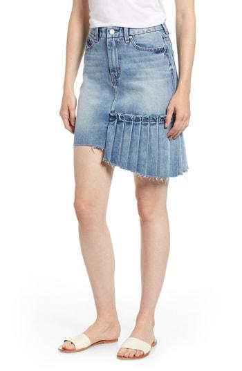Women's Habitual Corrinna Asymmetrical Denim Skirt - Blue