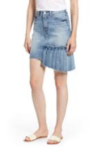 Women's Habitual Corrinna Asymmetrical Denim Skirt - Blue