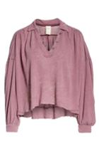 Women's Free People Rush Hour Top - Burgundy