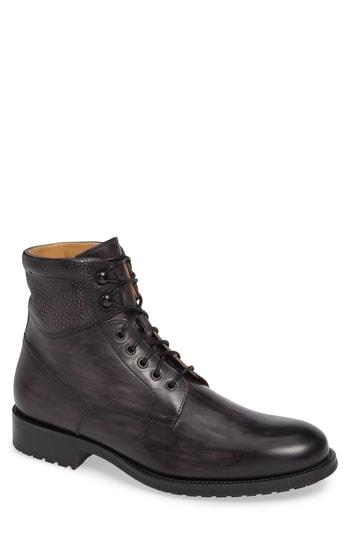 Men's Magnanni Patton Plain Toe Boot M - Grey