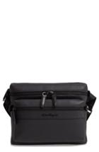 Men's Salvatore Ferragamo Firenze Leather Shoulder Bag - Black