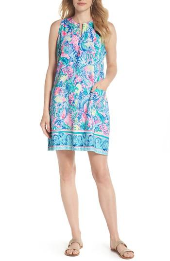 Women's Lilly Pulitzer Kelby Stretch Shift Dress - Blue