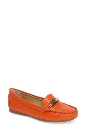 Women's Michael Michael Kors Nadia Moc Toe Loafer M - Orange