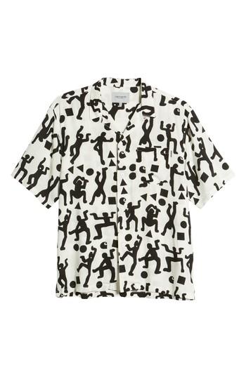 Men's Carhartt Work In Progress World Party Woven Shirt, Size - White