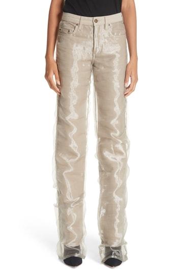 Women's Y/project Organza Jeans - Beige
