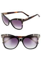 Women's Ted Baker London 55mm Square Cat Eye Sunglasses - Black