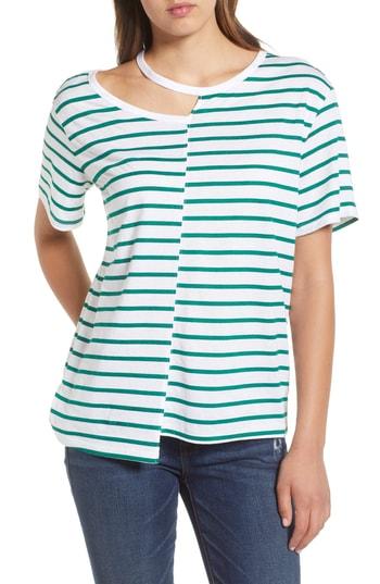 Women's Bp. Stripe Remix Tee - Green
