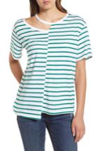 Women's Bp. Stripe Remix Tee - Green
