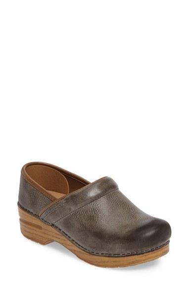 Women's Dansko Distressed Professional Clog .5-6us / 36eu M - Grey
