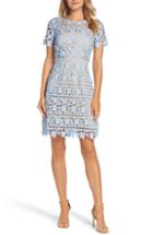 Women's Eliza J Lace Overlay Sheath Dress - Blue