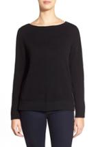 Women's Nordstrom Collection Boatneck Cashmere Sweater - Black